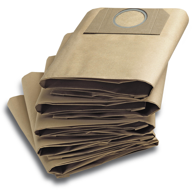 Фильтр-мешки, 5 шт, бумажные  для пылесосов WD SE MV ( 3.200, 3.300, 3.500, SE 4001, 4002, MV 3 P, MV 3 Premium)